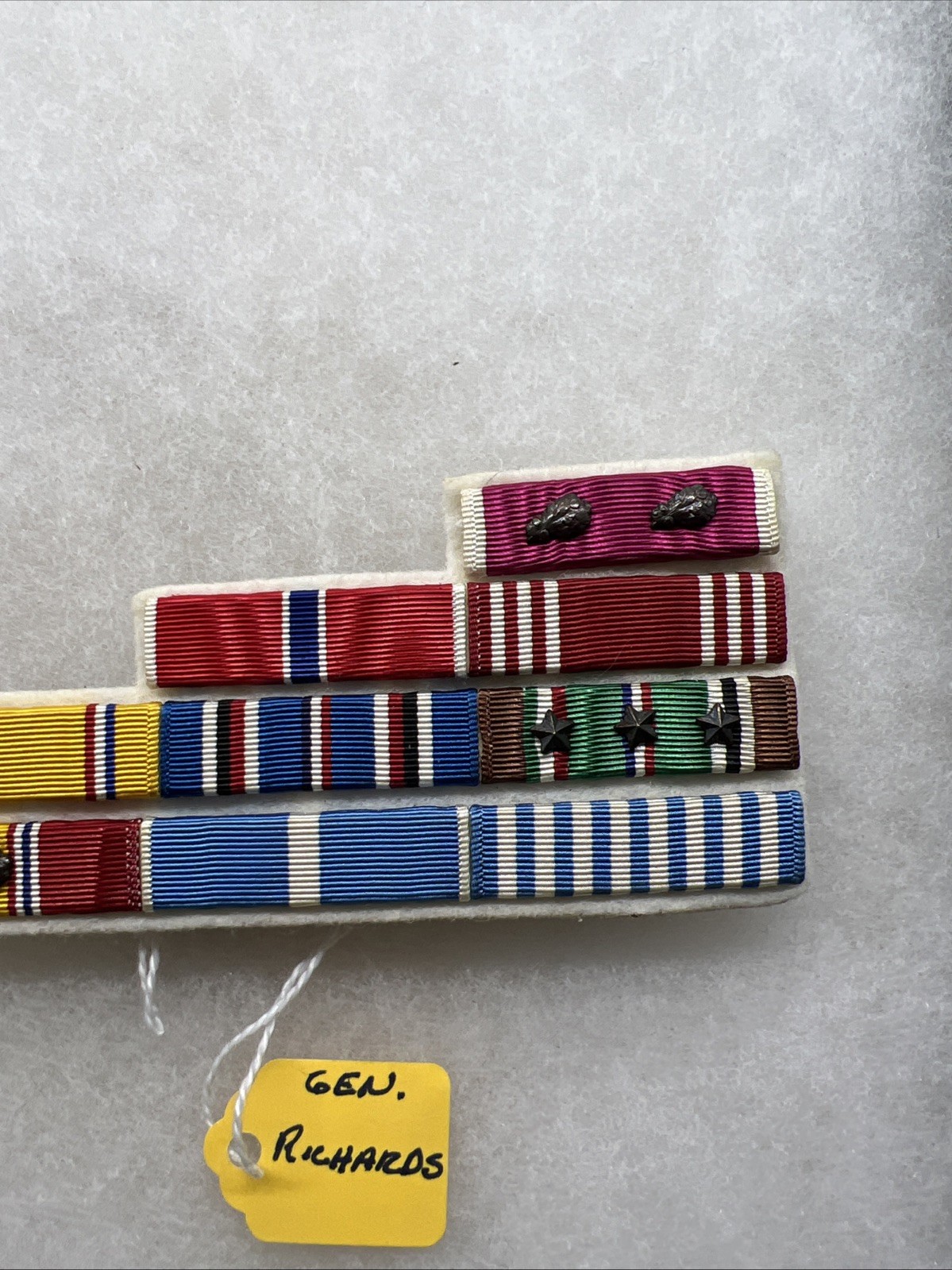 WW2 - Korean War US Army General Ribbon Bar Rack (EE945