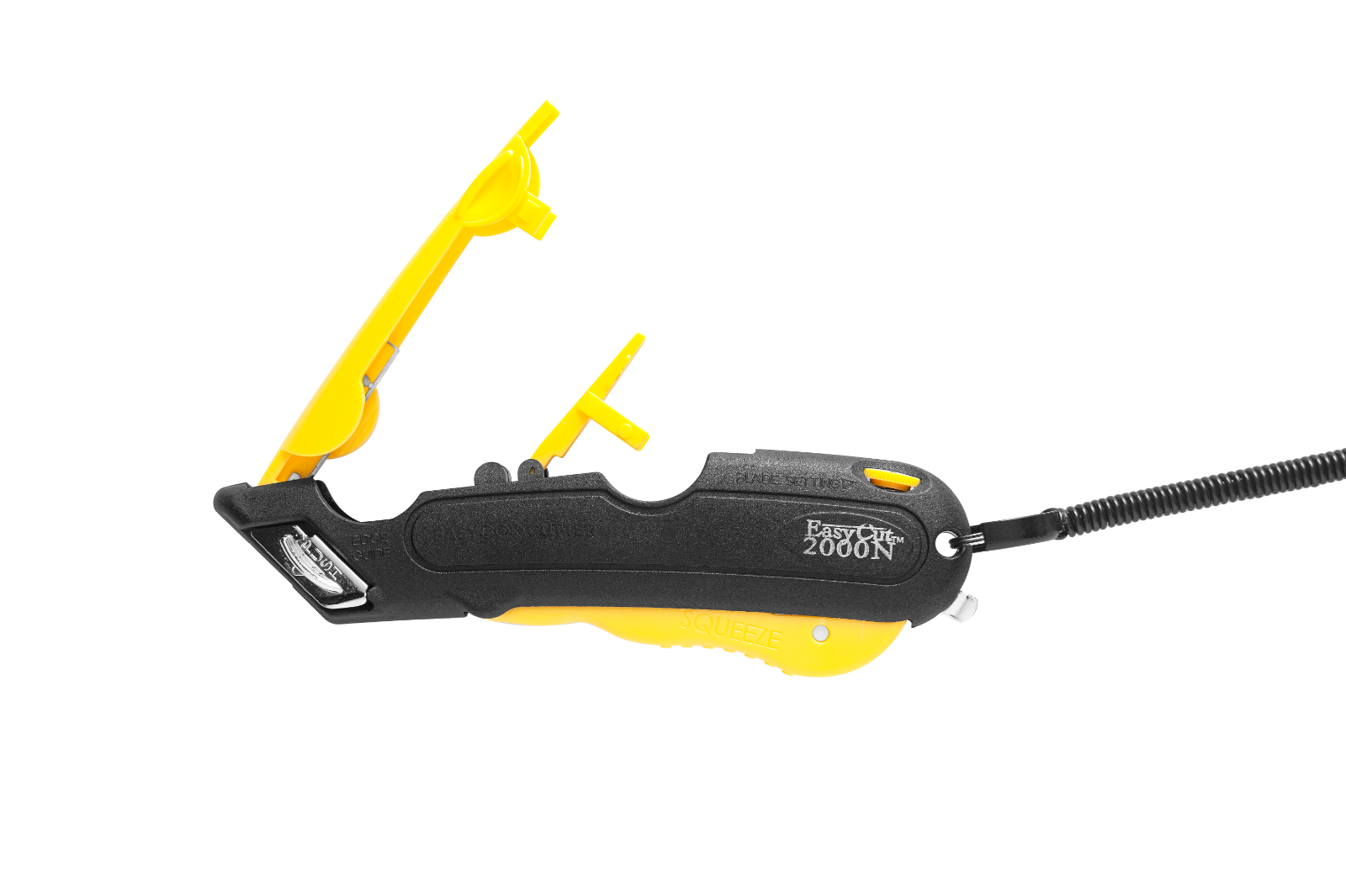 Easy Cut Safety Box Cutter Knife Easycut tool for work cutting Yellow 2000N