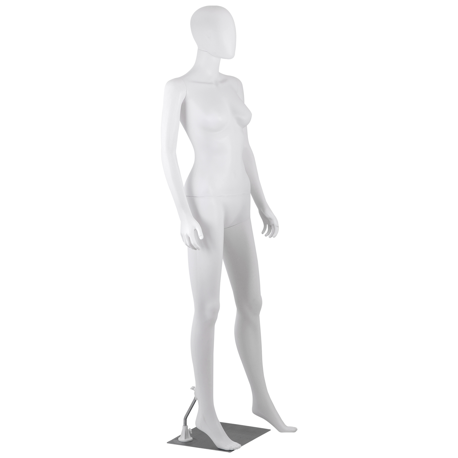 Female Mannequin Full Body Dress Form Adjustable 70" Realistic Detachable White