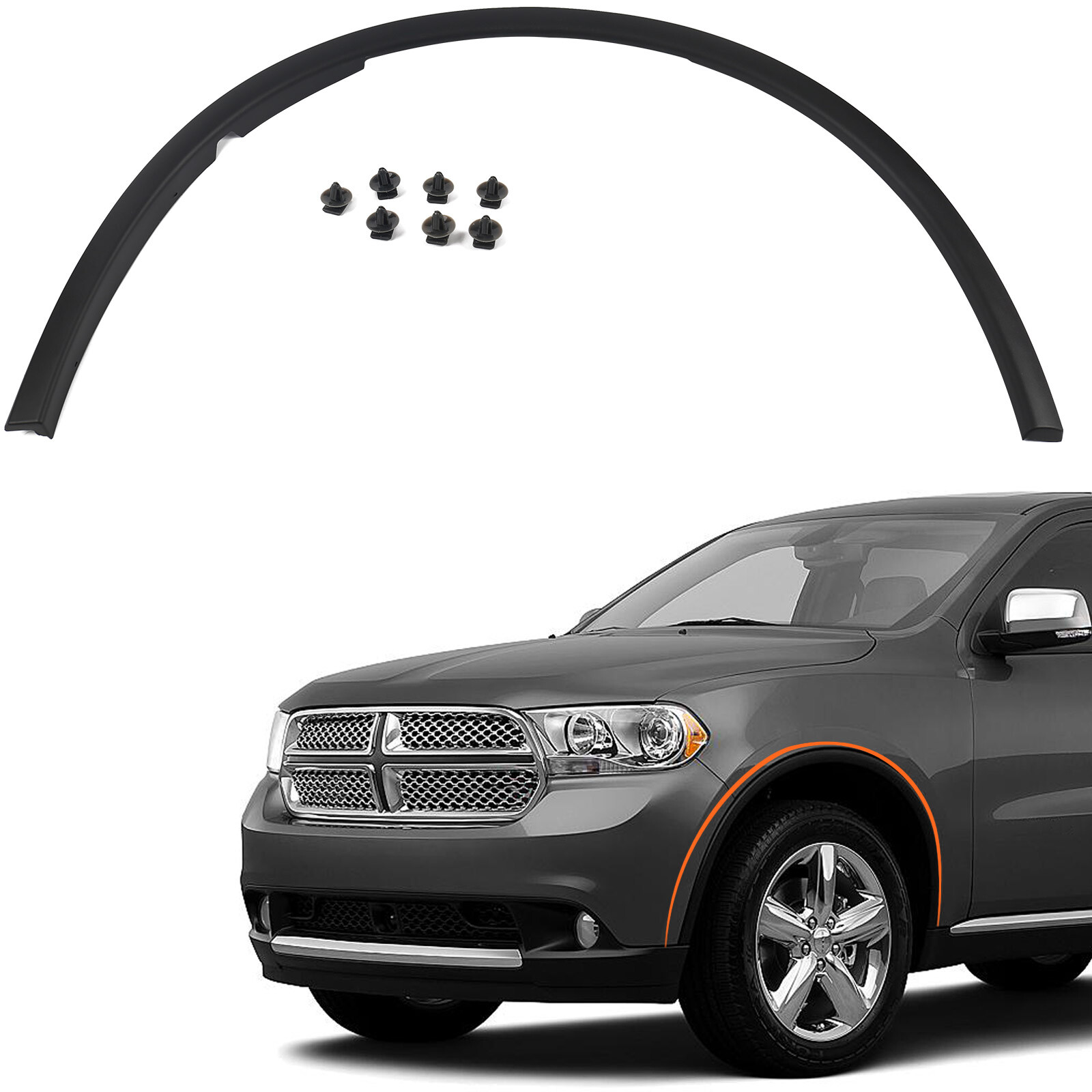 For 2011-2020 Dodge Durango Front Fender Flares Trim Moulding Driver Left Side