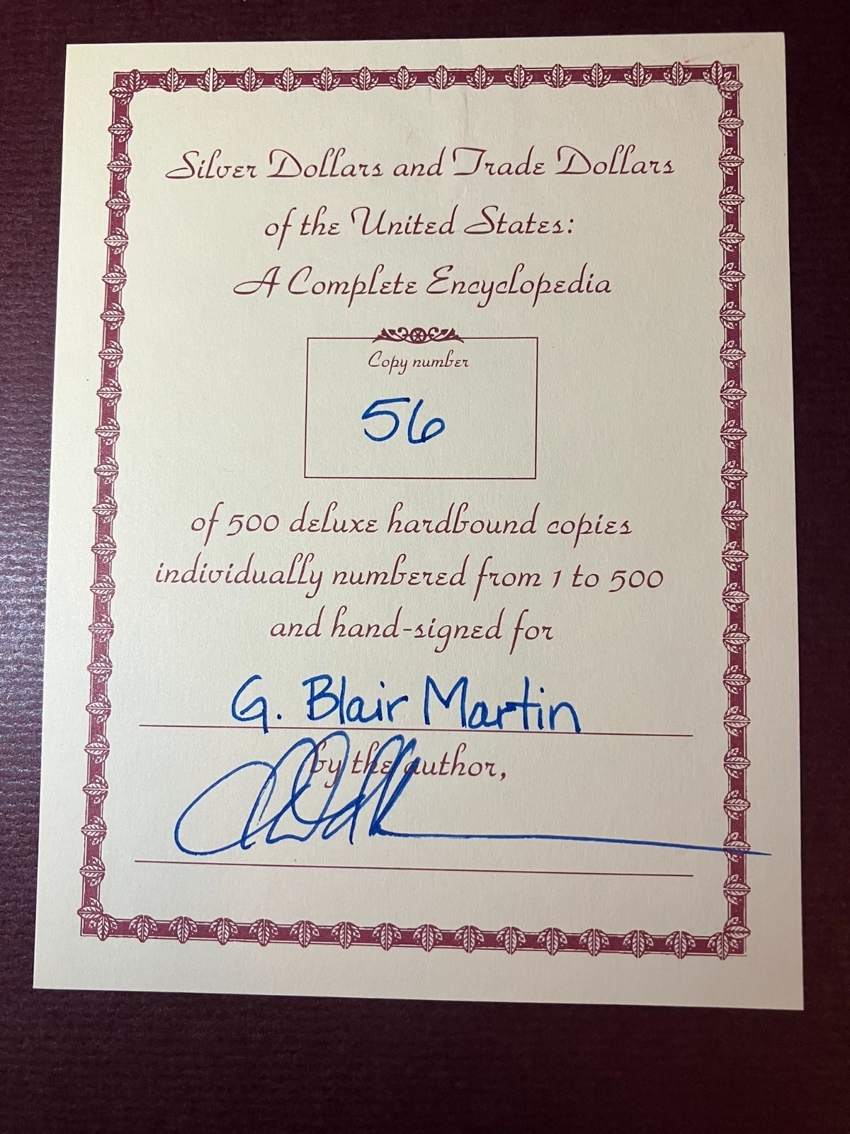 Silver Dollars & Trade Dollars of the United States coin book