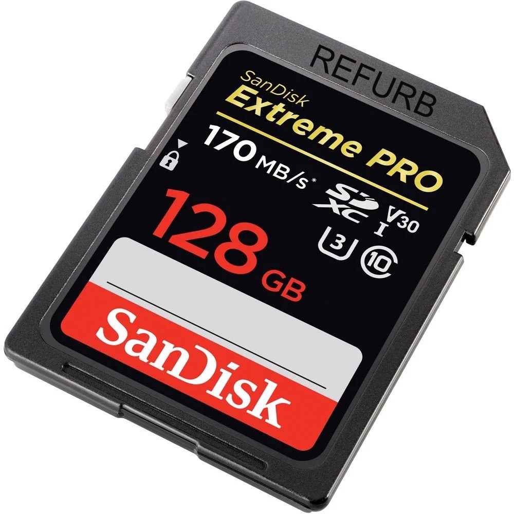 SanDisk - Extreme PRO 128GB SDXC UHS-I V30 Memory Card 170MB/s