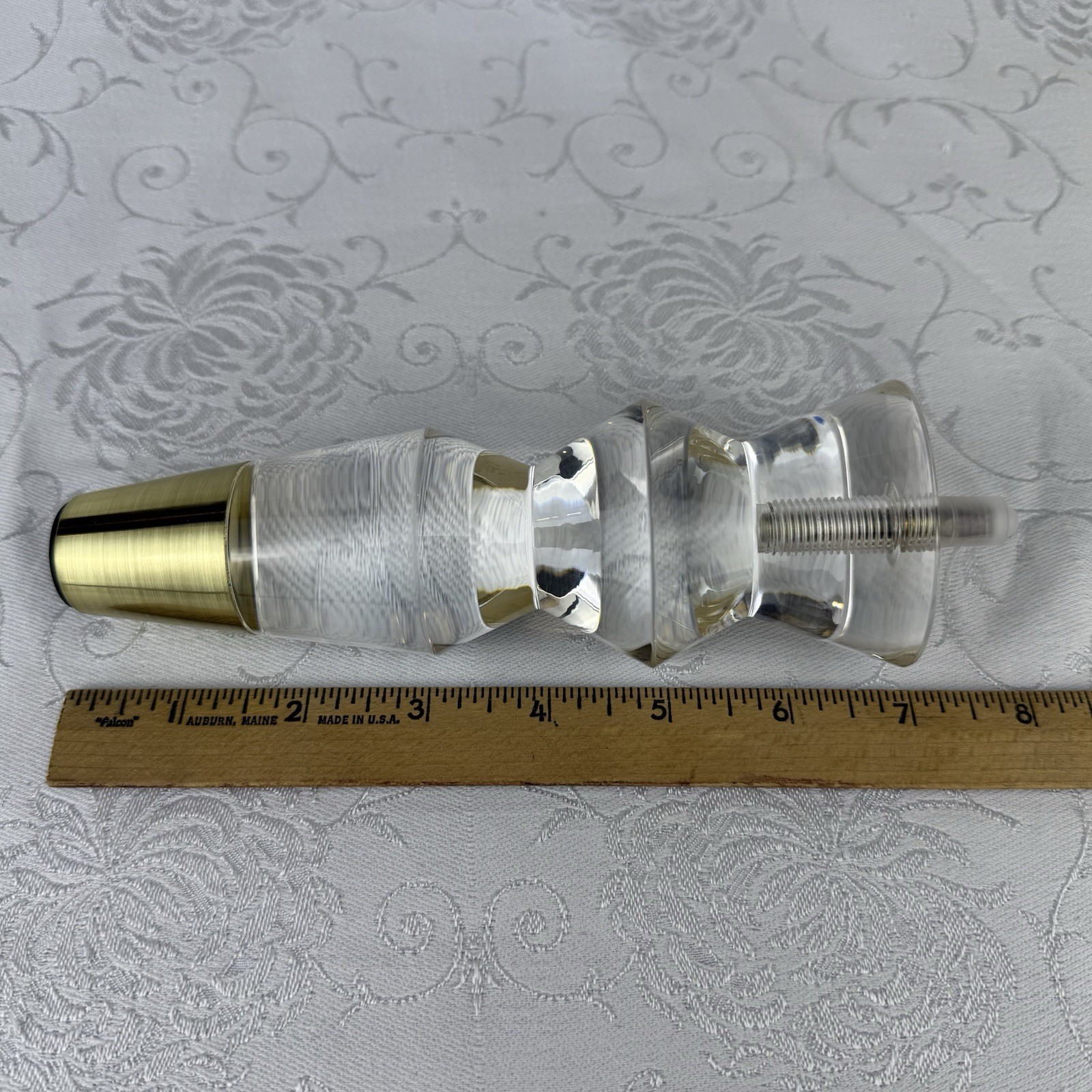 Jerever Acrylic Funiture Legs Lot Of Four (4) Legs With Mounting Hardware **READ