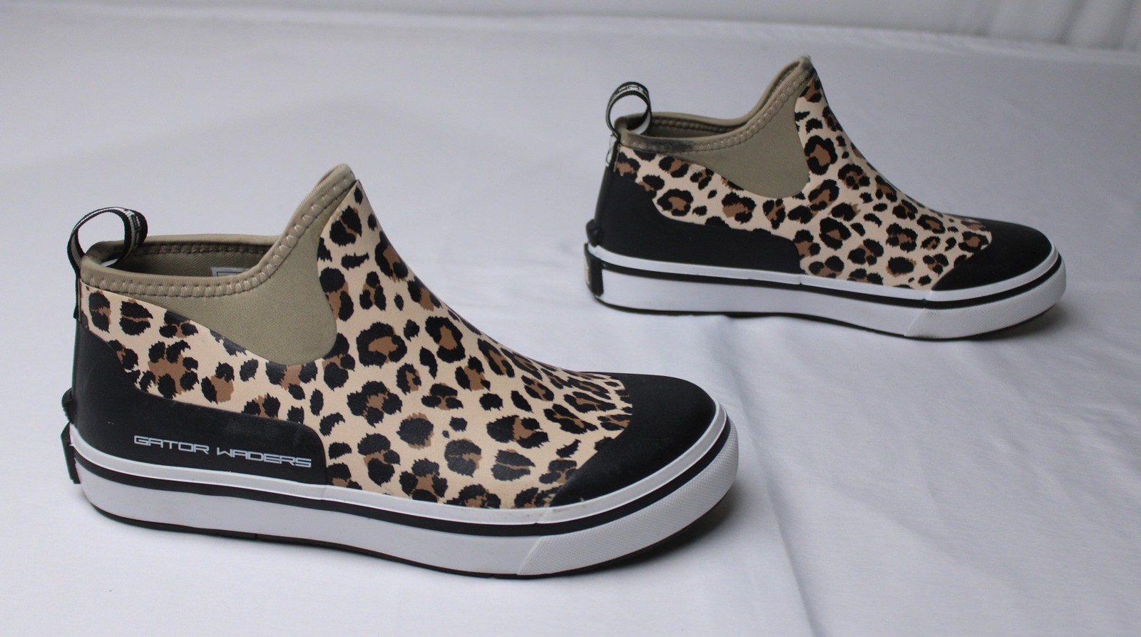 Gator Waders TM8 Women's High-Top Camp Boots Leopard/Black Size 10