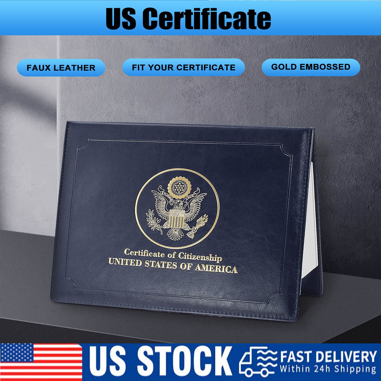 Secure Your Heritage: High-Quality Certificate Holders for US Naturalization NEW