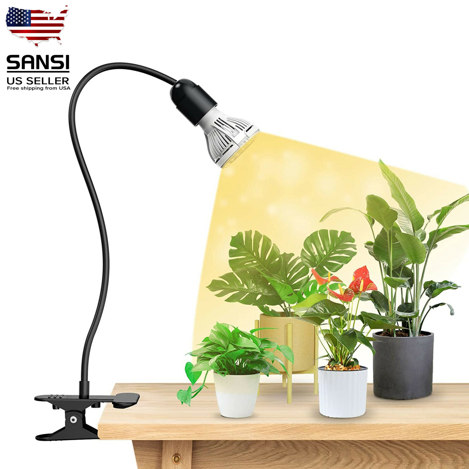 10W/20W/30W/40W LED Grow Light Full Spectrum Indoor Plants Growing Lamp SANSI