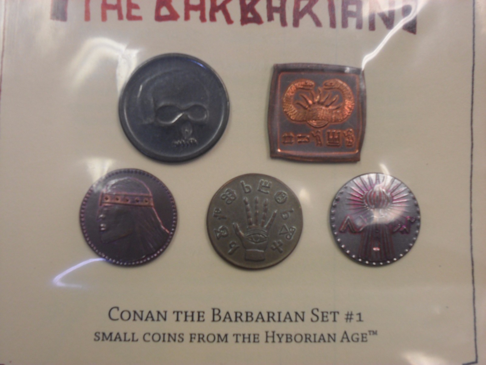 Conan the Barbarian * Coin Set #1 * Hyborian Age Prop Replicas Licensed 5-pc Set