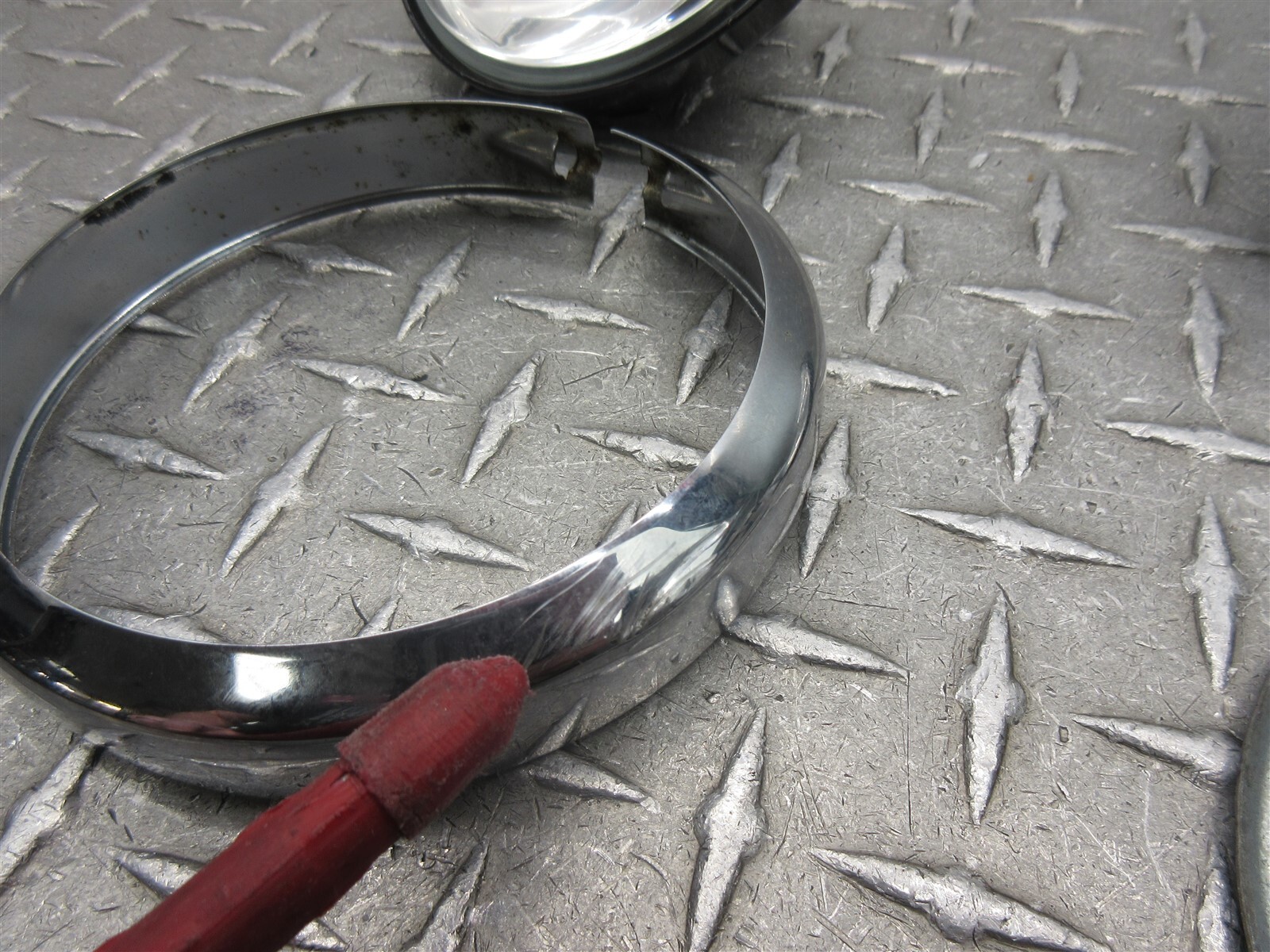 2008 Harley Davidson Road King Classic FLHRC Auxiliary Front Lights Lamps OEM