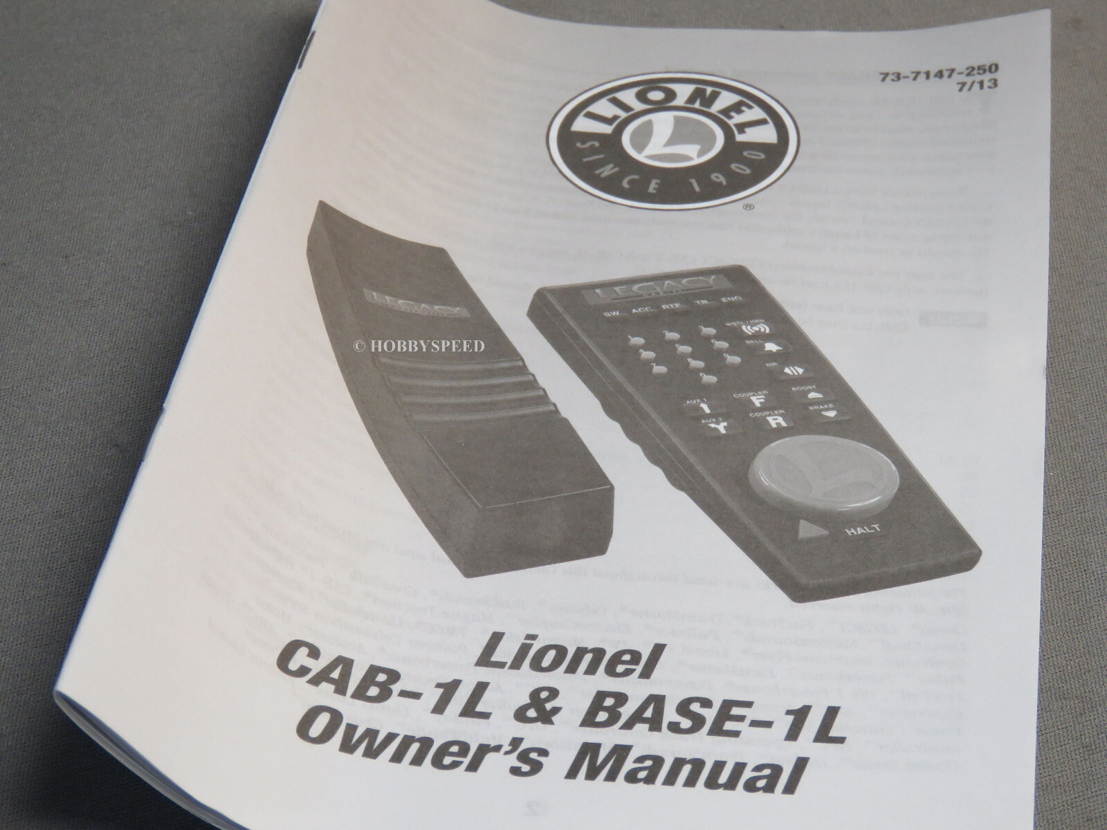 LIONEL CAB-1L REMOTE CONTROL legacy tailroad comand system 6-37155