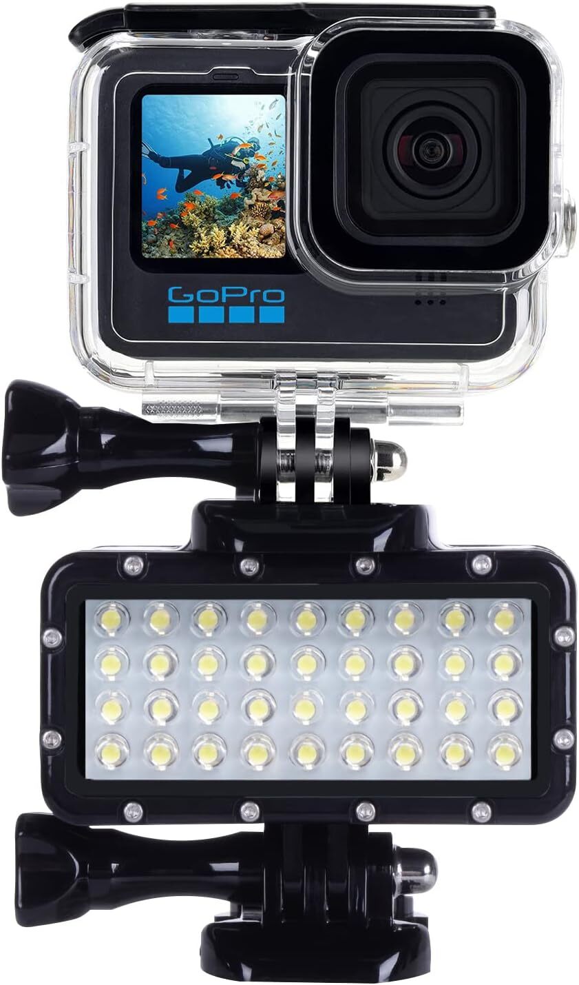 Luz De Buceo De Alta Potencia Regulable Resistente Al Agua Led Video Light F...