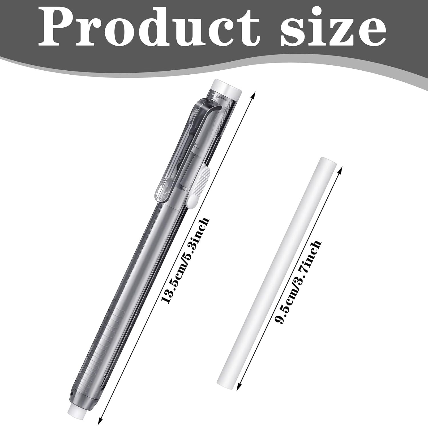 24 Pieces Retractable Mechanical Eraser Pen Bulks Retractable Mechanical Stick E