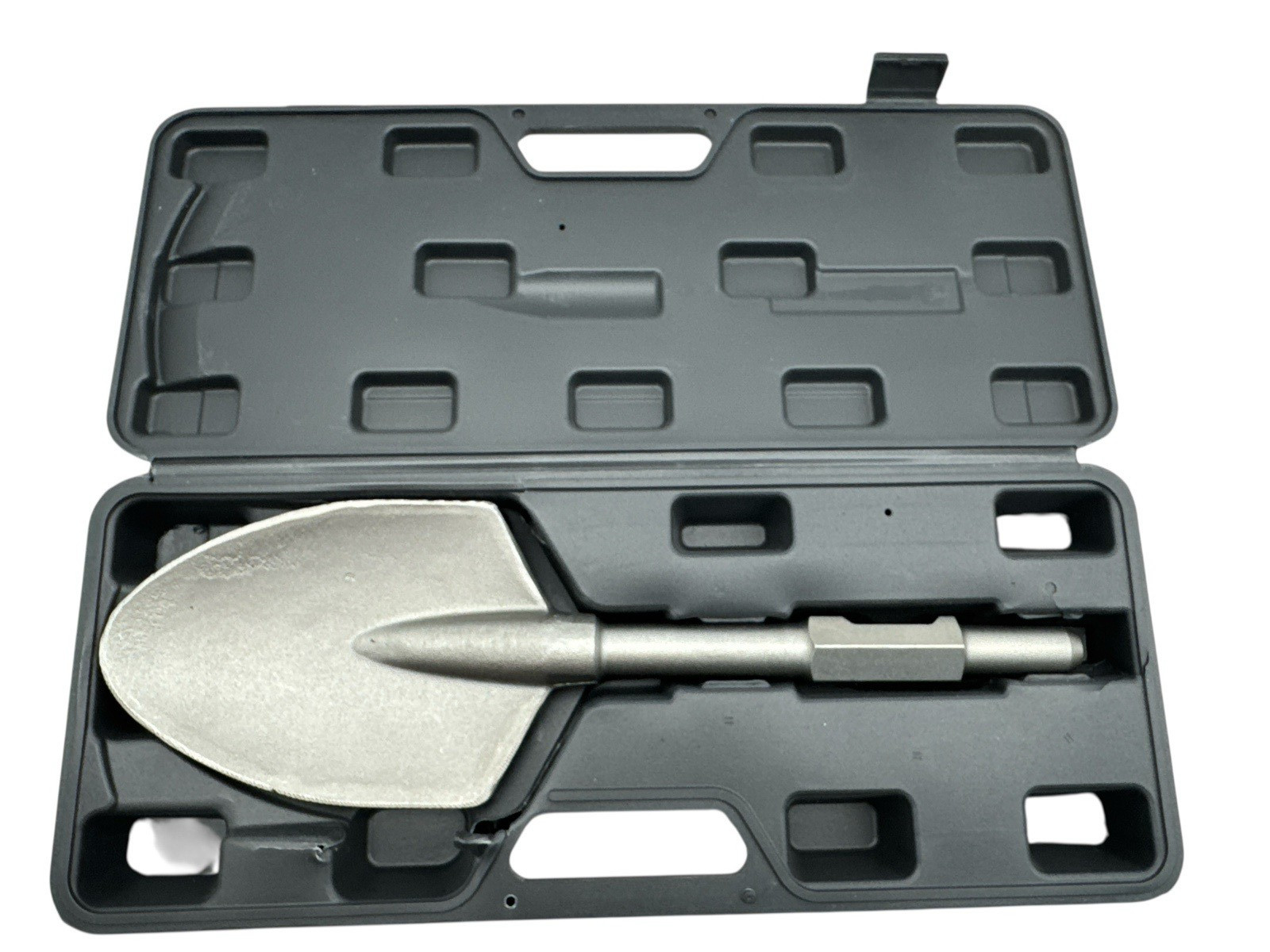 XtremepowerUS Shovel Jack Hammer Bit 1-1/8" Hex Clay Spade Shovel Head w/ Case
