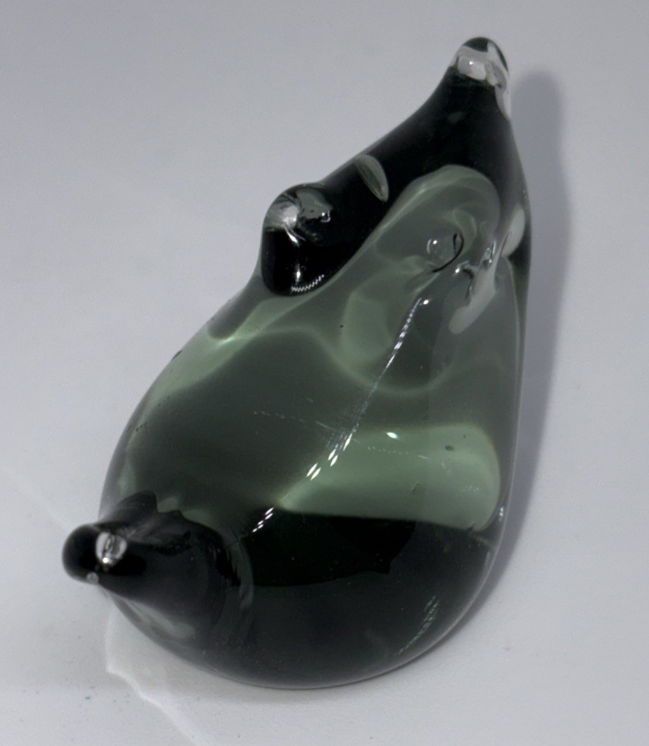 Vintage Nils Landberg Signed Glass Mouse Sweden