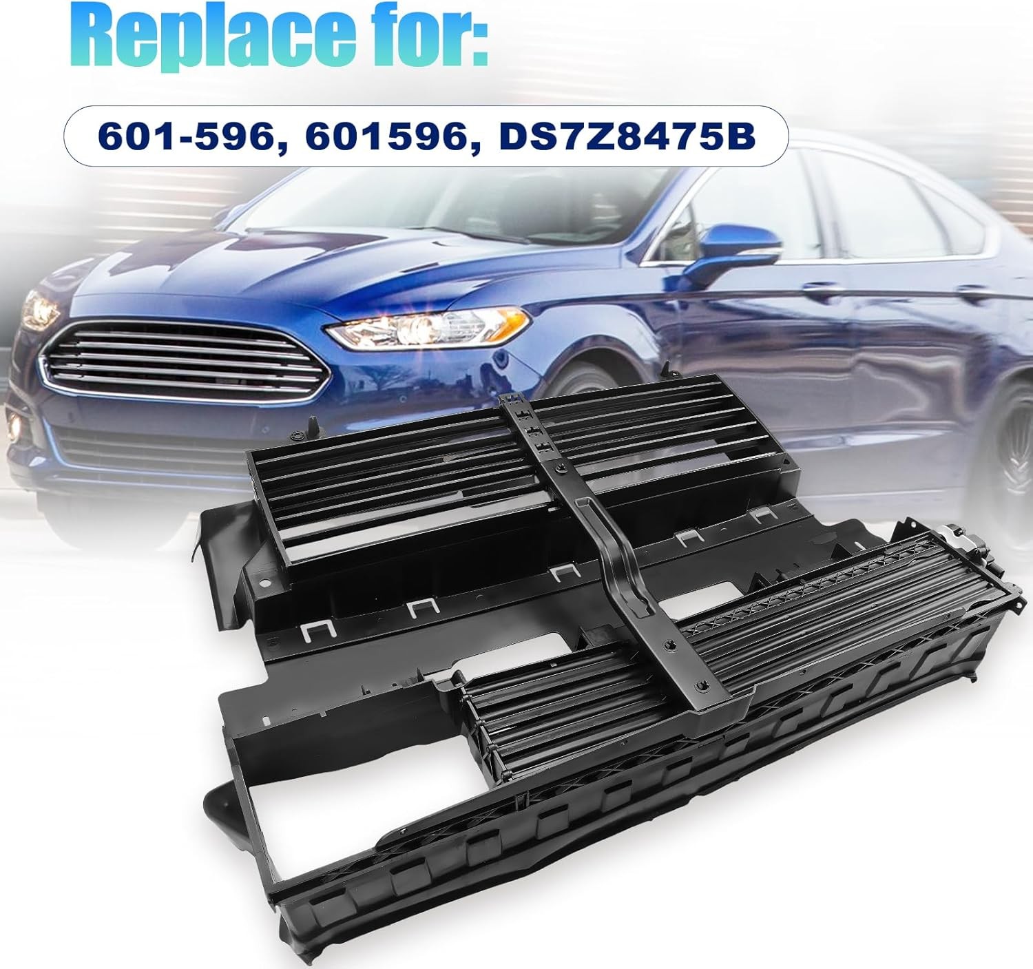 Active Grille Shutter Radiator w/Motor For 2013-2016 Ford Fusion Assy DS7Z8475B
