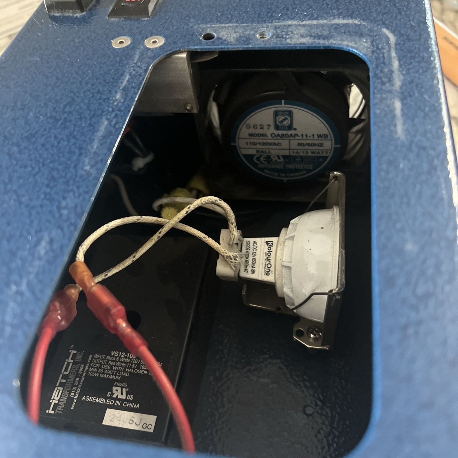 Gulf Fiberoptics Portable Lamp ; Model 100H031 ; 120 VAC 60 Hz voltage