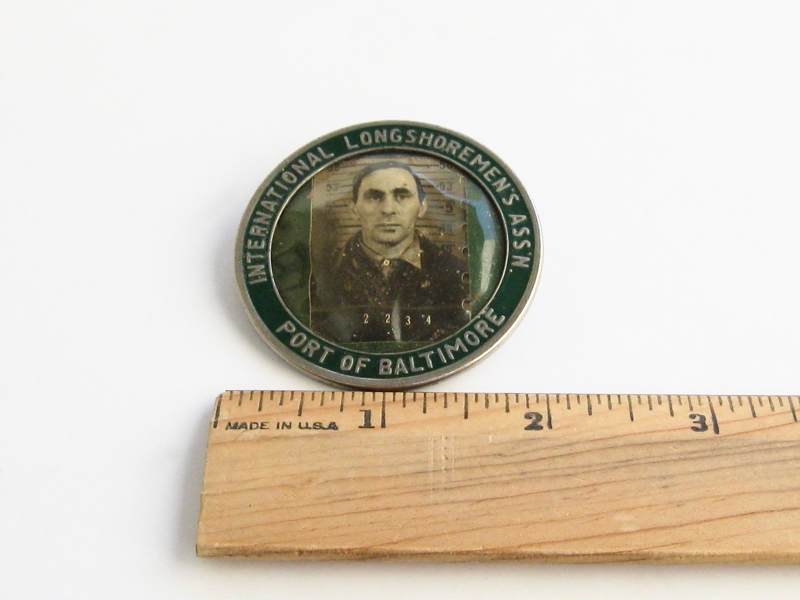 RARE WWII International Longshoremen's Association ILA Port of Baltimore Badge!