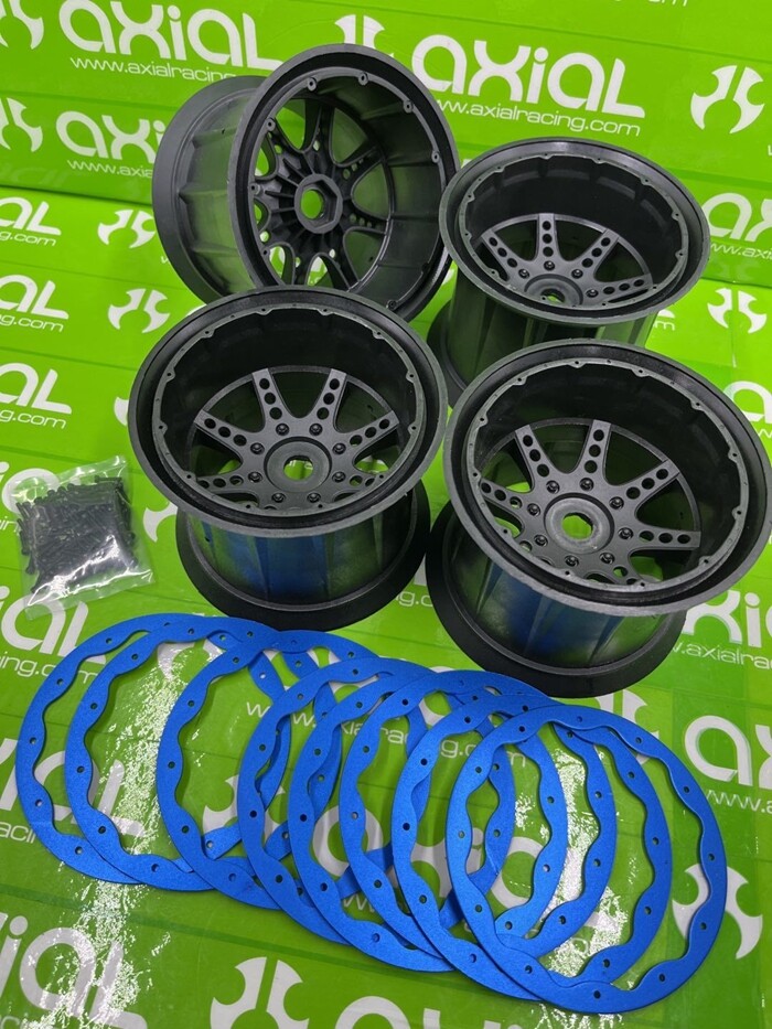 1/8Truggy 3.8" Over size truck Beadlock Wheels rims for PROLINE RC4WD Traxxas PL