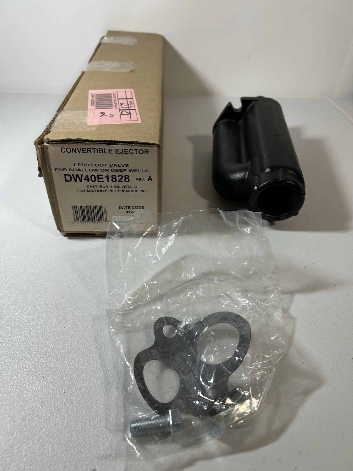 Convertible Ejector DW40E1828 New Jet Pump Housing Cast Iron Shallow / Deep Well