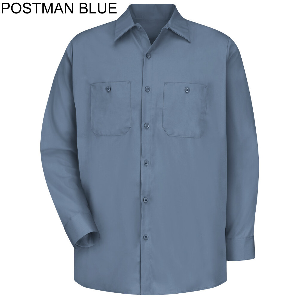 Red Kap Men's 100% Cotton 2-Pocket Work Shirt Industrial Uniform
