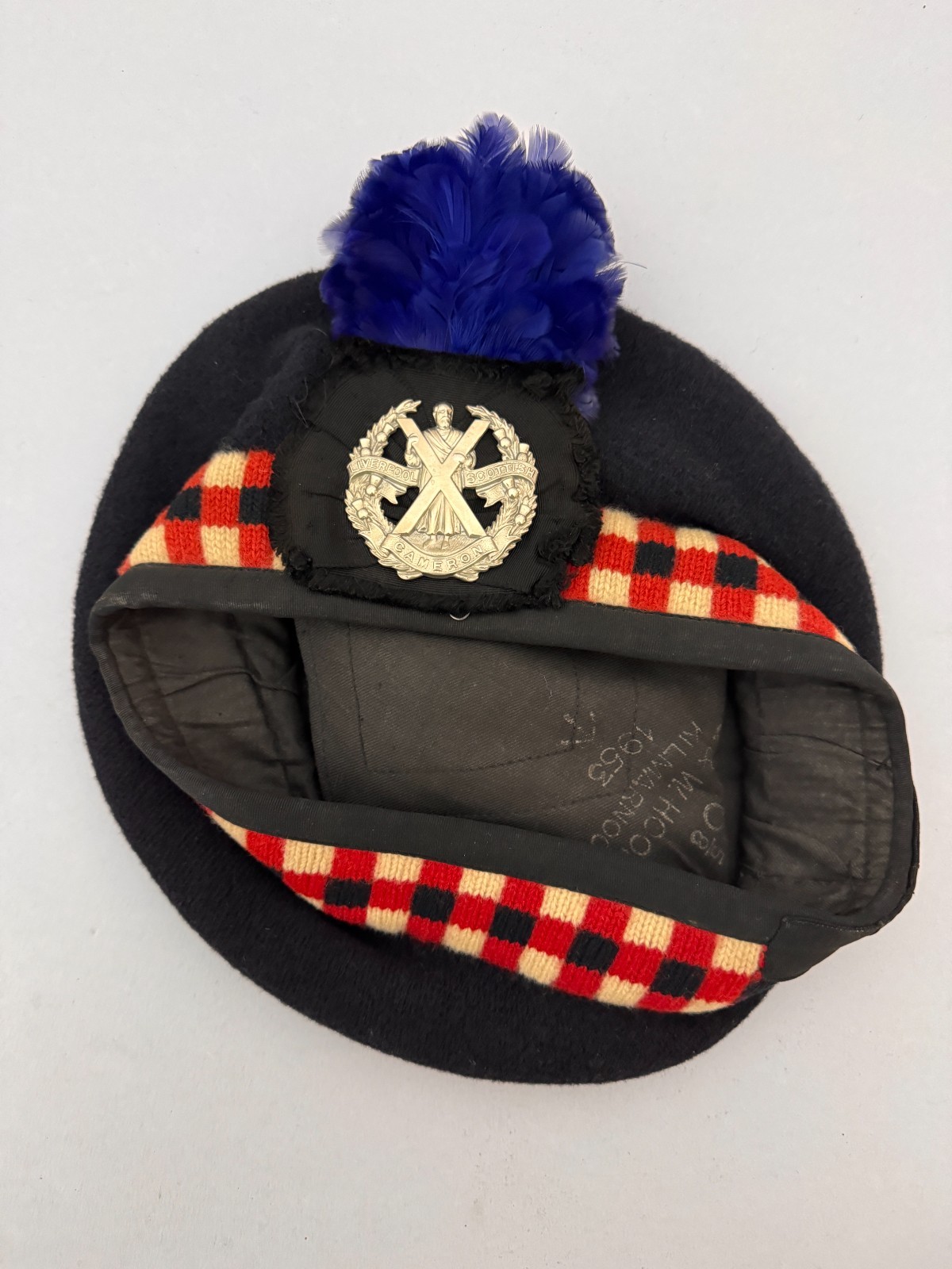 British Army Liverpool Scottish (Cameron Highlanders) Diced Tam O Shanter Cap