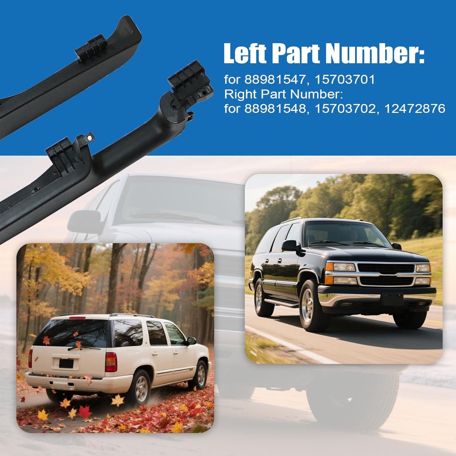 Front Left+Right Door Armrest Panel For 1999-2006 Tahoe Silverado GMC Sierra