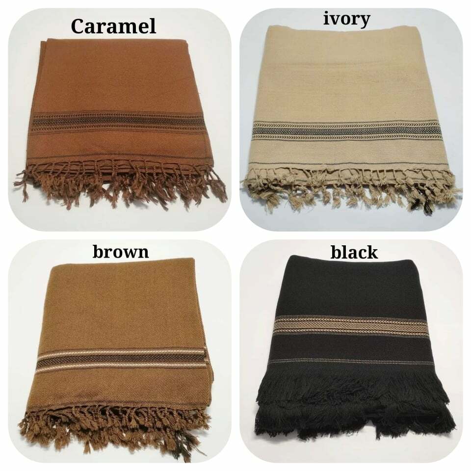 AFGHAN PATOO HANDMADE WARM SAWATI WOOL SOLID PASHTUN SHAWL SCARF WRAP MENS WOMEN