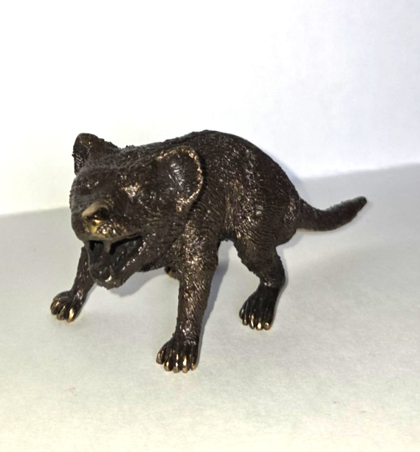 Eddie Wentorf Bronze Tasmanian Devil Sculpture Signed Art