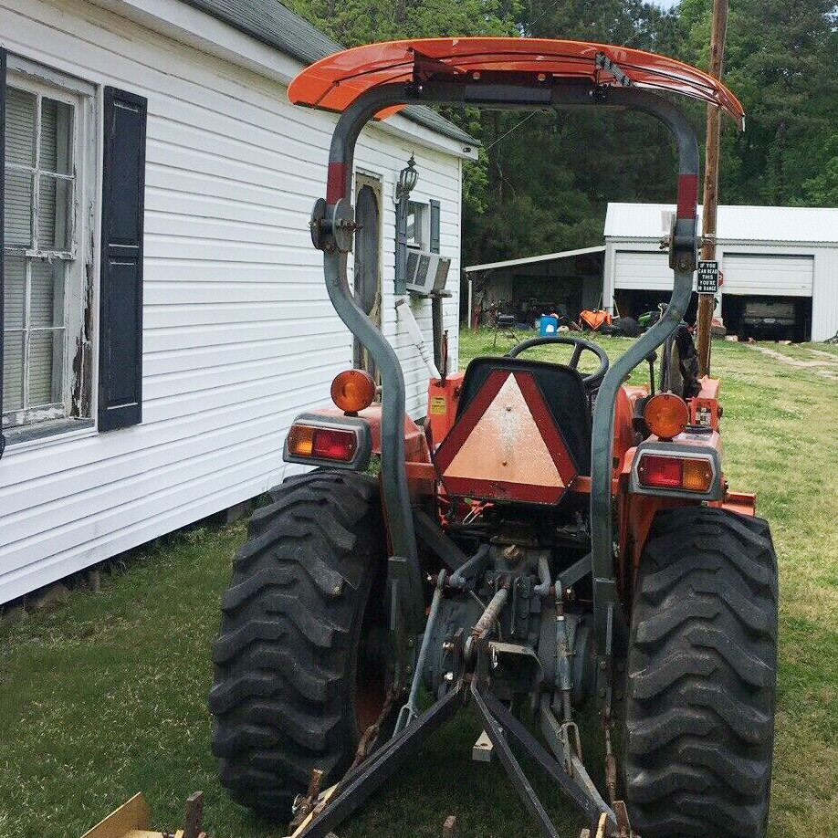 Tuff Top Tractor Canopy 48-3/8 in Orange for Kubota Kioti Agco
