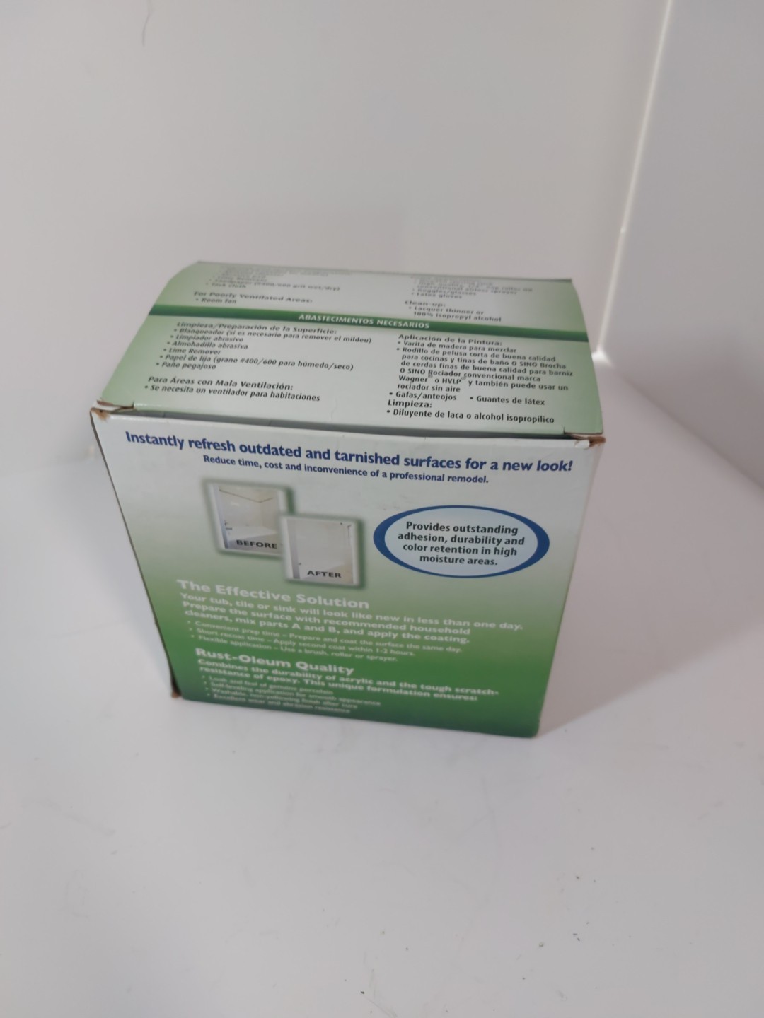 Rust-Oleum #384175 Gloss White Tub & Tile Refinishing Kit, New Open Box