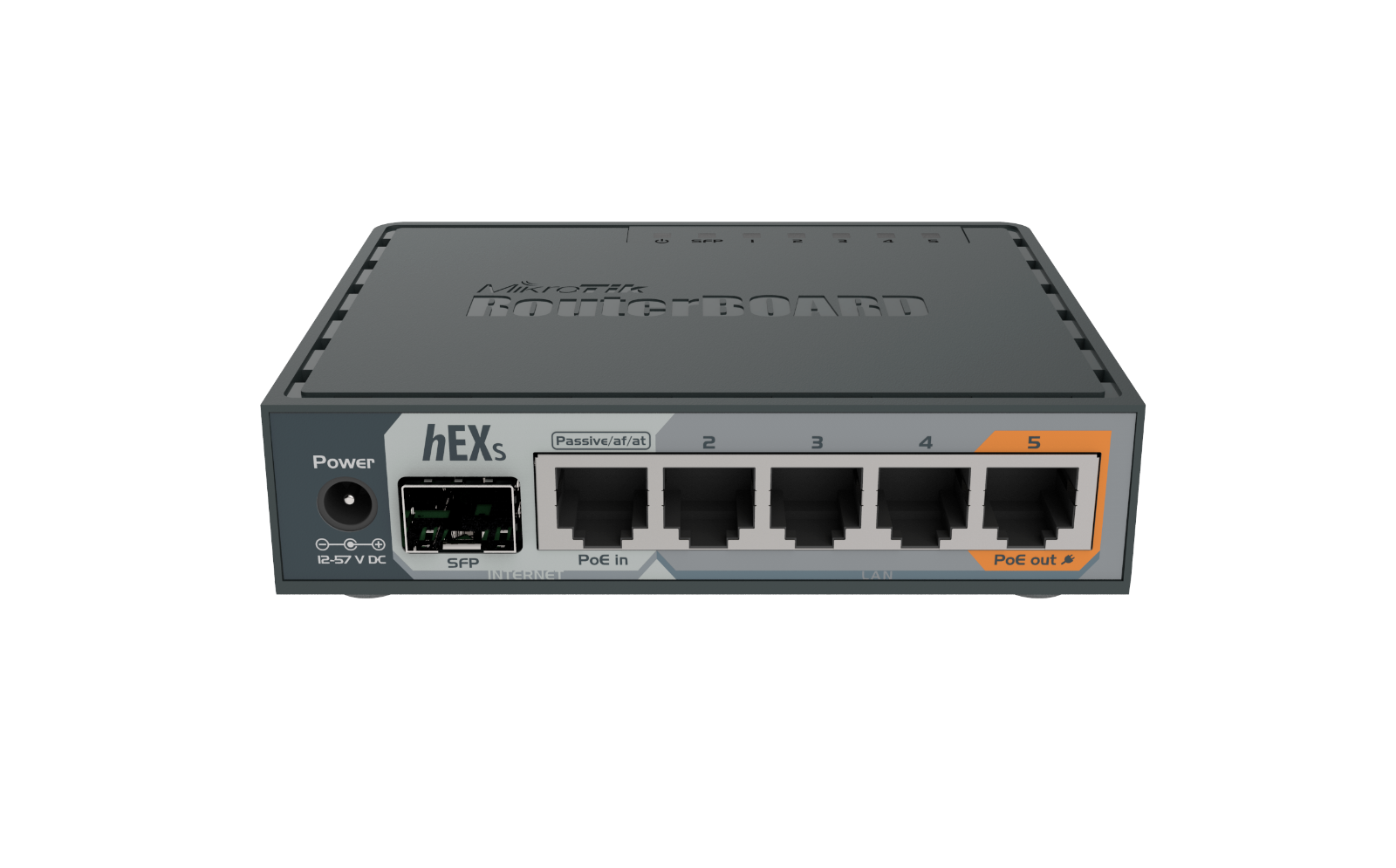 Mikrotik hEX S RB760iGS Router 5X Gigabit Ethernet, SFP, Dual Core 880MHz CPU