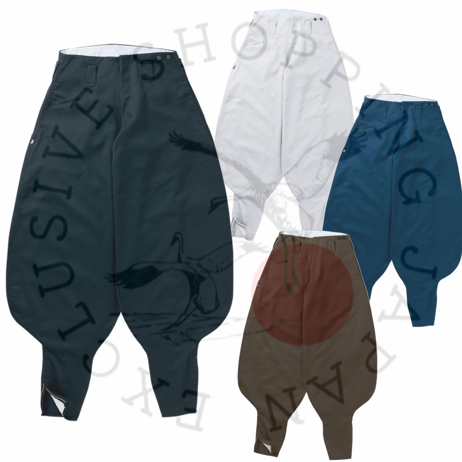 TORAICHI Nikkapokka Japanese Tobi Men Work Pants BLACK High Quality Workwear New