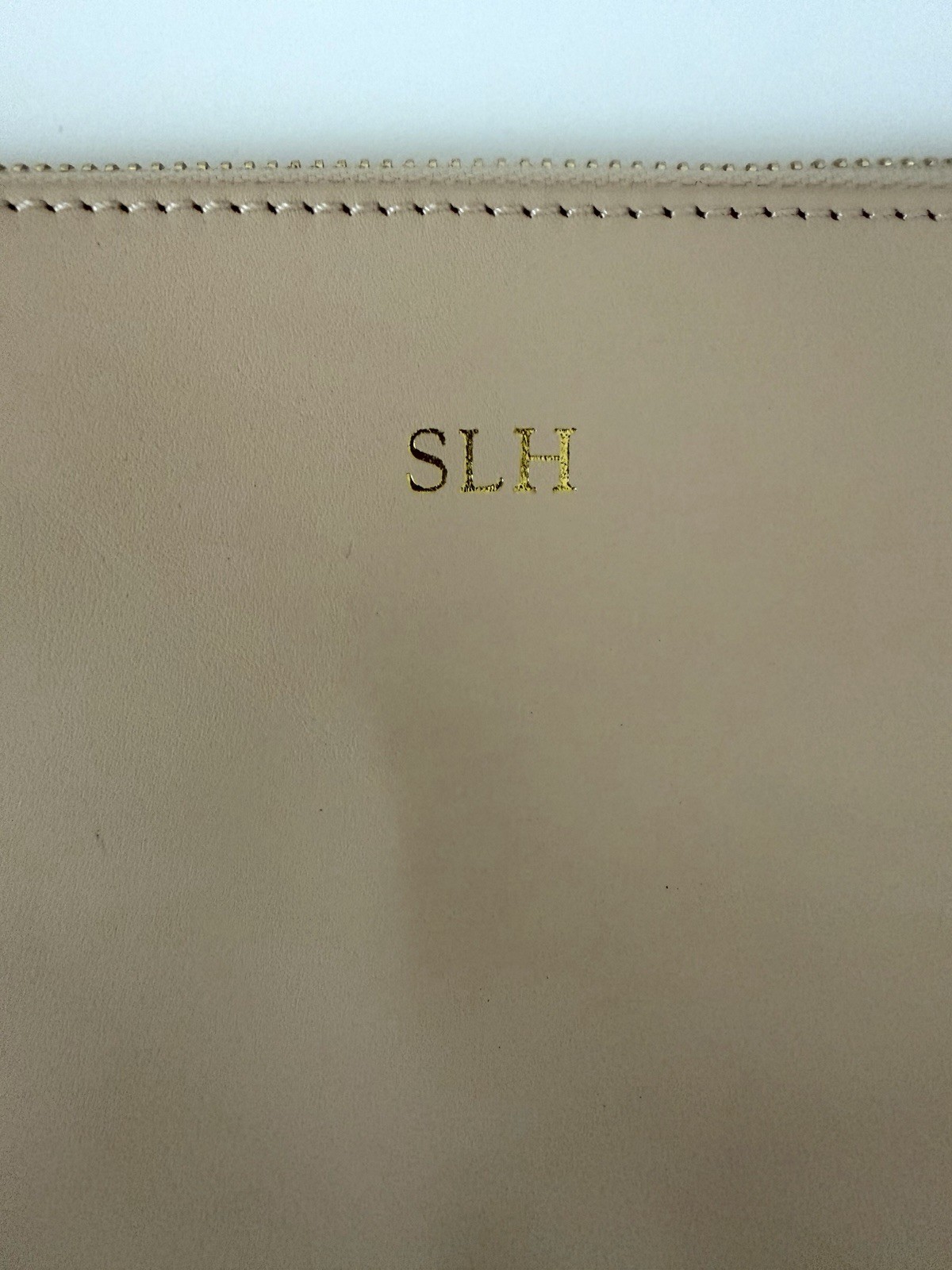 NEW! Mark & Graham Leather Commute Clutch Pouch Passport Travel Case, Mono: SLH