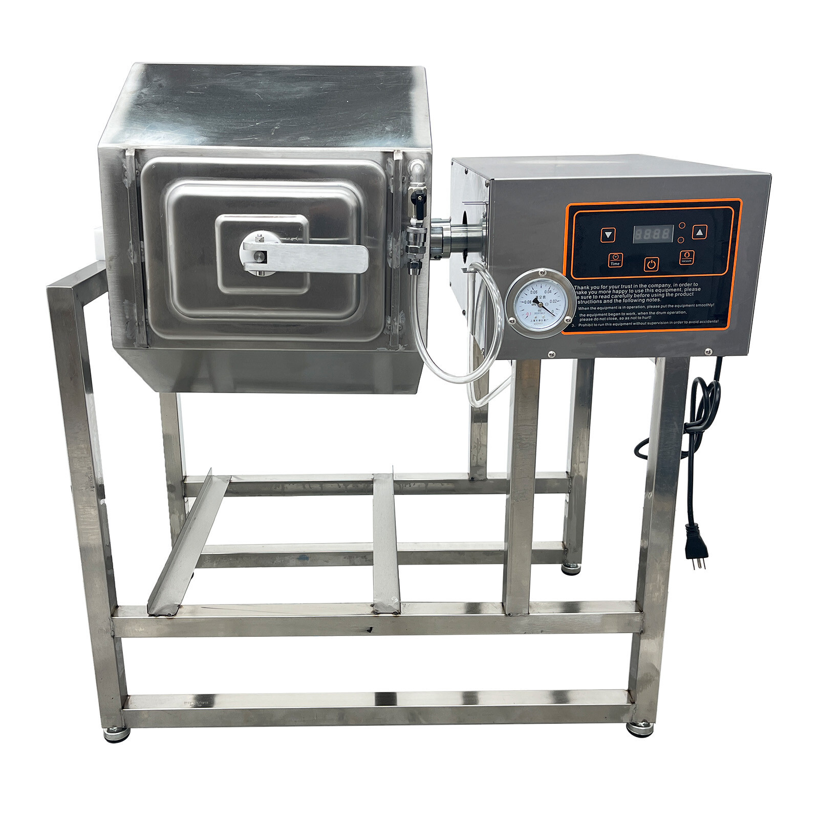 110V 45L Vacuum Pump Meat Vegetable Tumbler Marinator Pickling Machine 350W