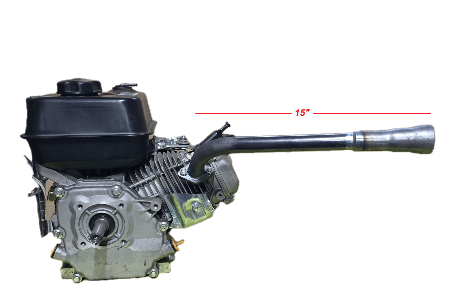 15" 3 Stage Exhaust for Predator 212 & 224. GX160, GX200, Go Kart & mini bikes!