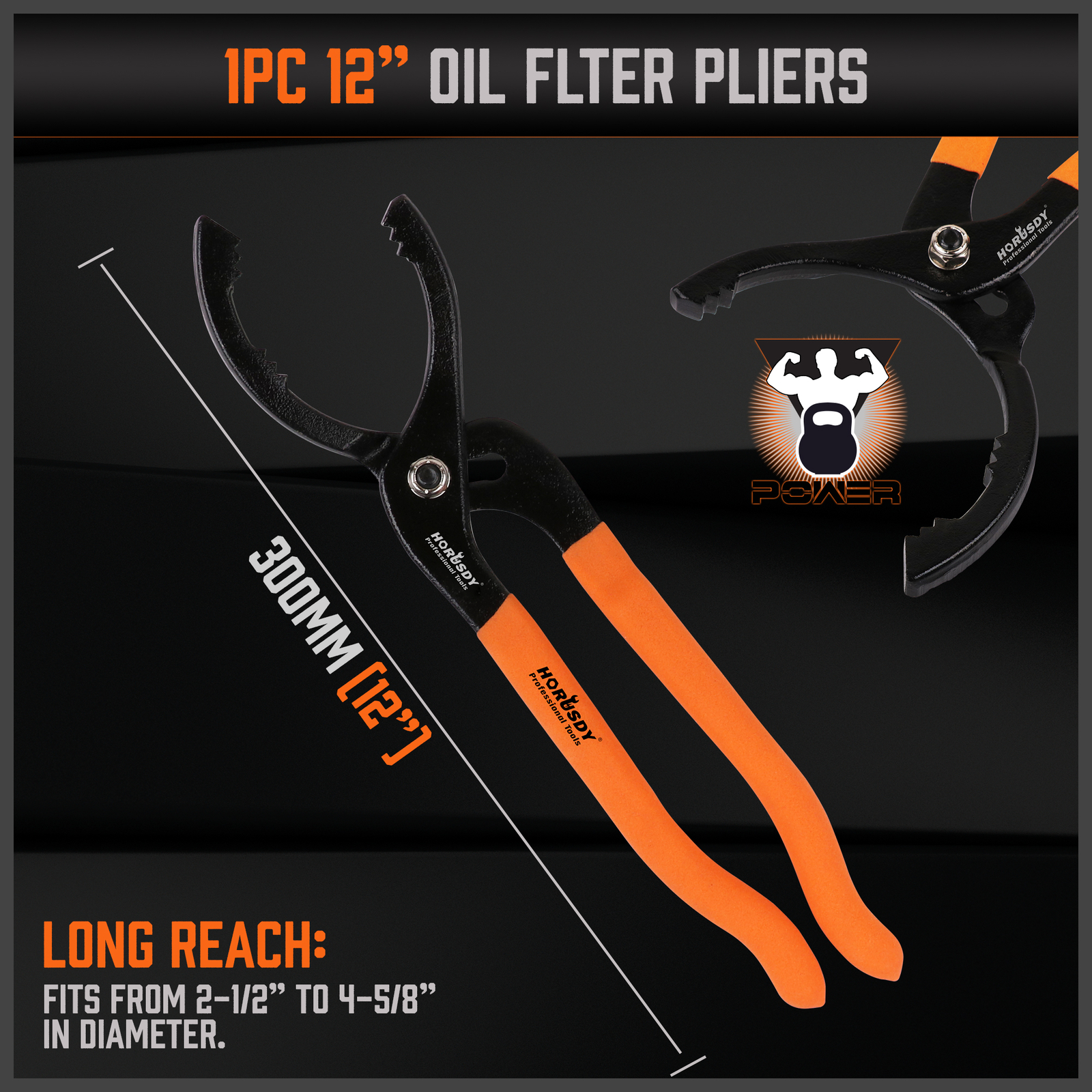 5PC Swivel Oil Filter Wrenches & Pliers Removal Tool 2-3/4" - 5-1/4" Adjustable