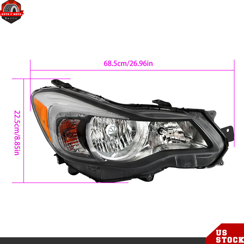 For 2012-2015 Subaru Impreza Headlight Headlamp Assembly For 2013-2016 Crosstrek
