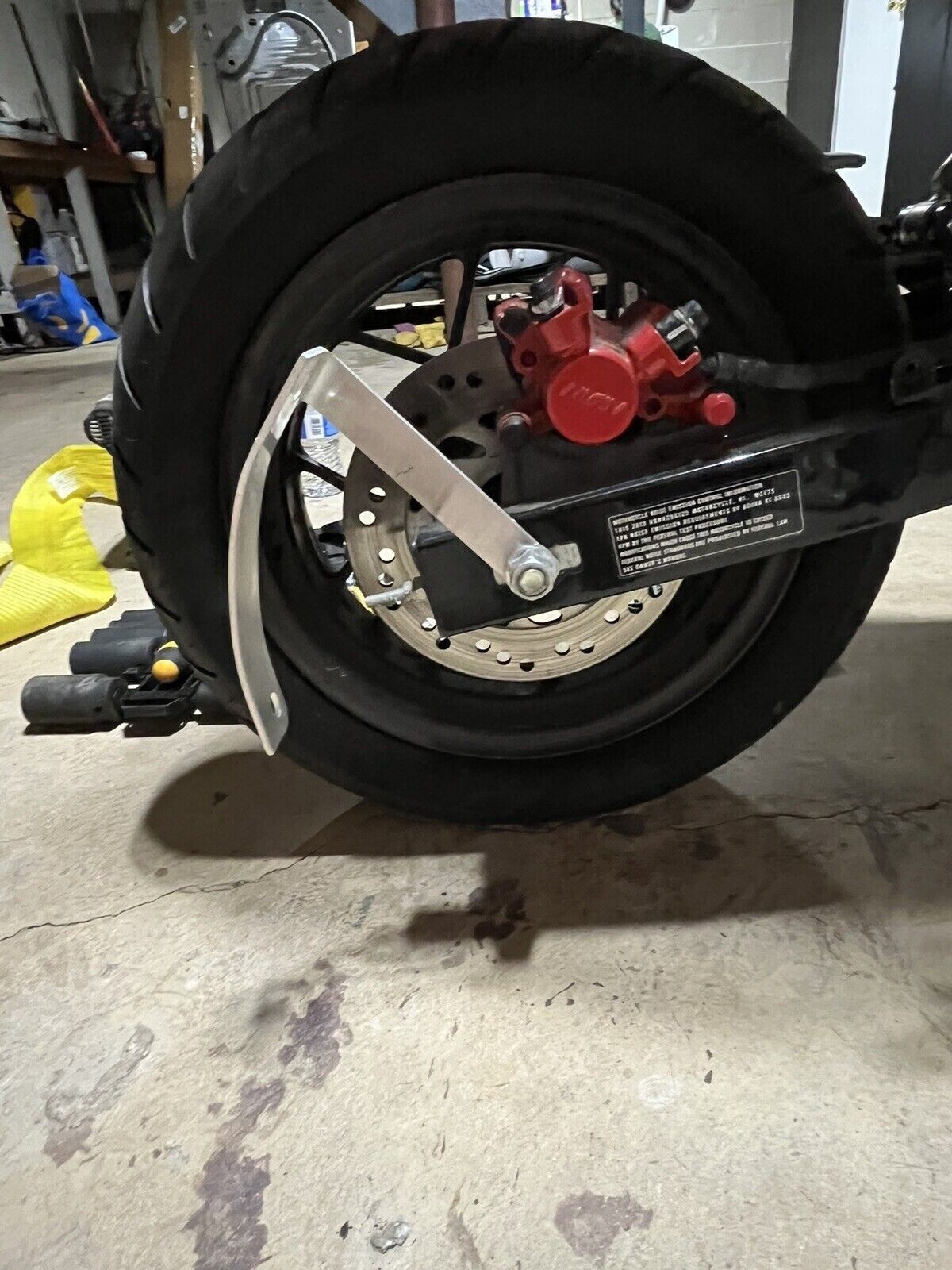 Curved License Plate Relocation Holder Bracket for HONDA GROM 125 2014-current