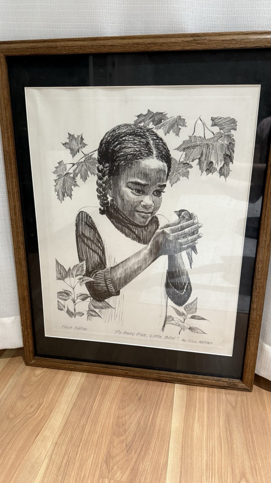 Don Miller “Fly Away Free, Little Bird” First Edition Signed Lithograph