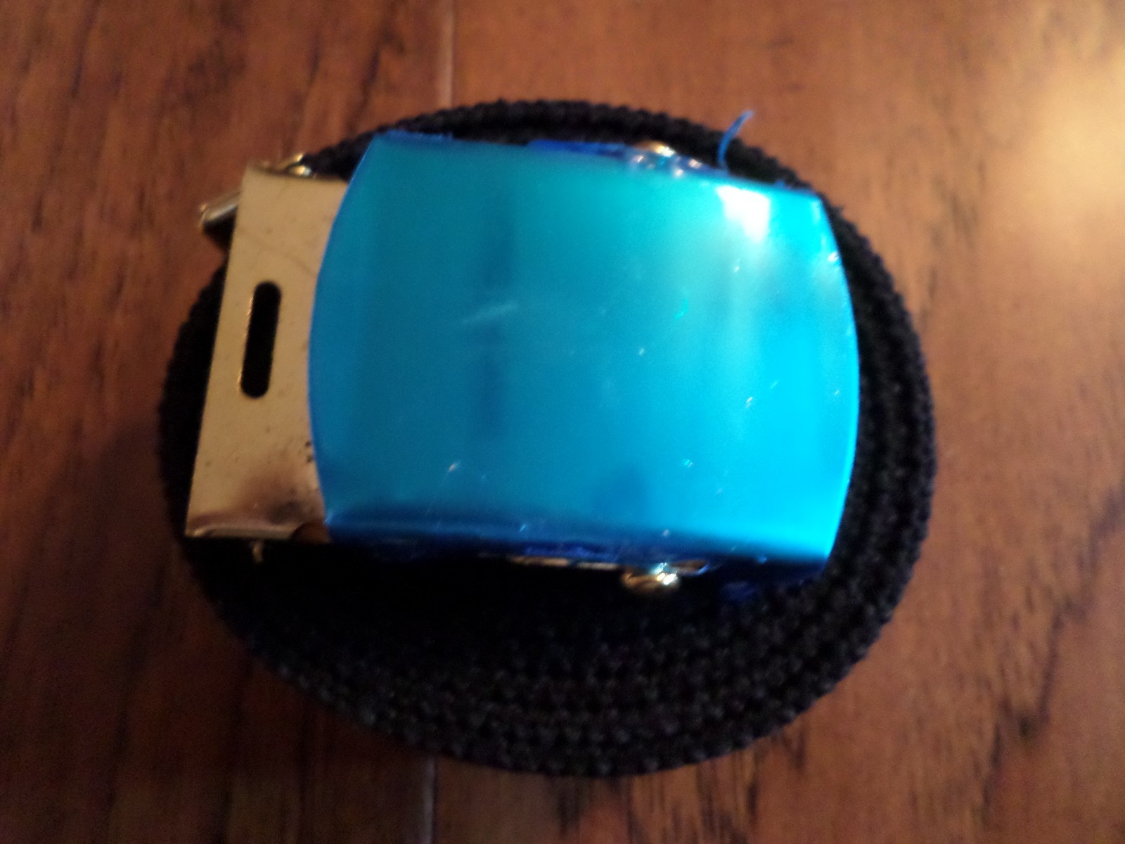 U.S MILITARY BLACK WEB BELT WITH SOLID BRASS BUCKLE U.S.A MADE 54" HEAVY WEB