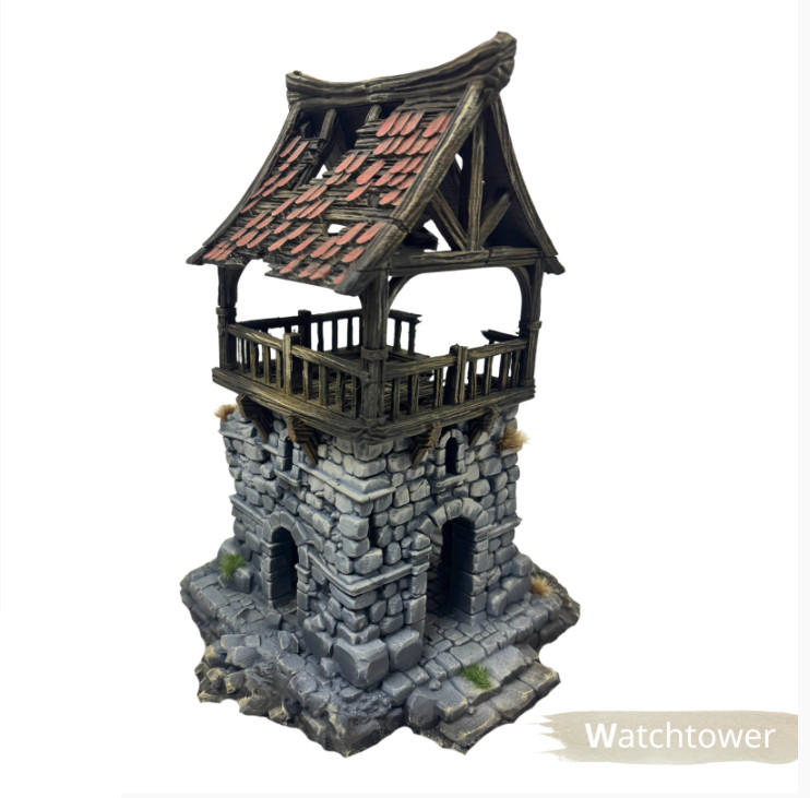 Watch Tower - Fantasy Wargaming Terrain 28mm - Mordheim, frostgrave etc