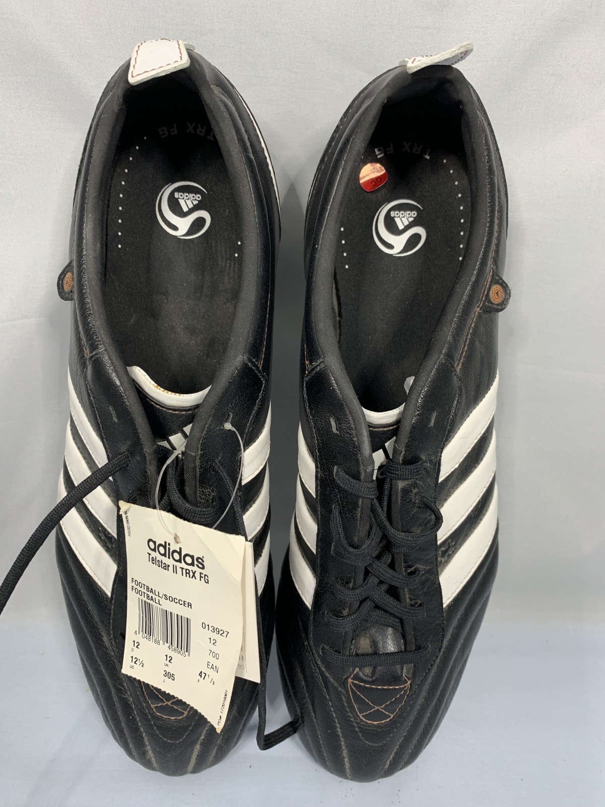 Adidas AdiPure Telstar II FG US 12.5 Black boots Cleats mens Football/Soccer