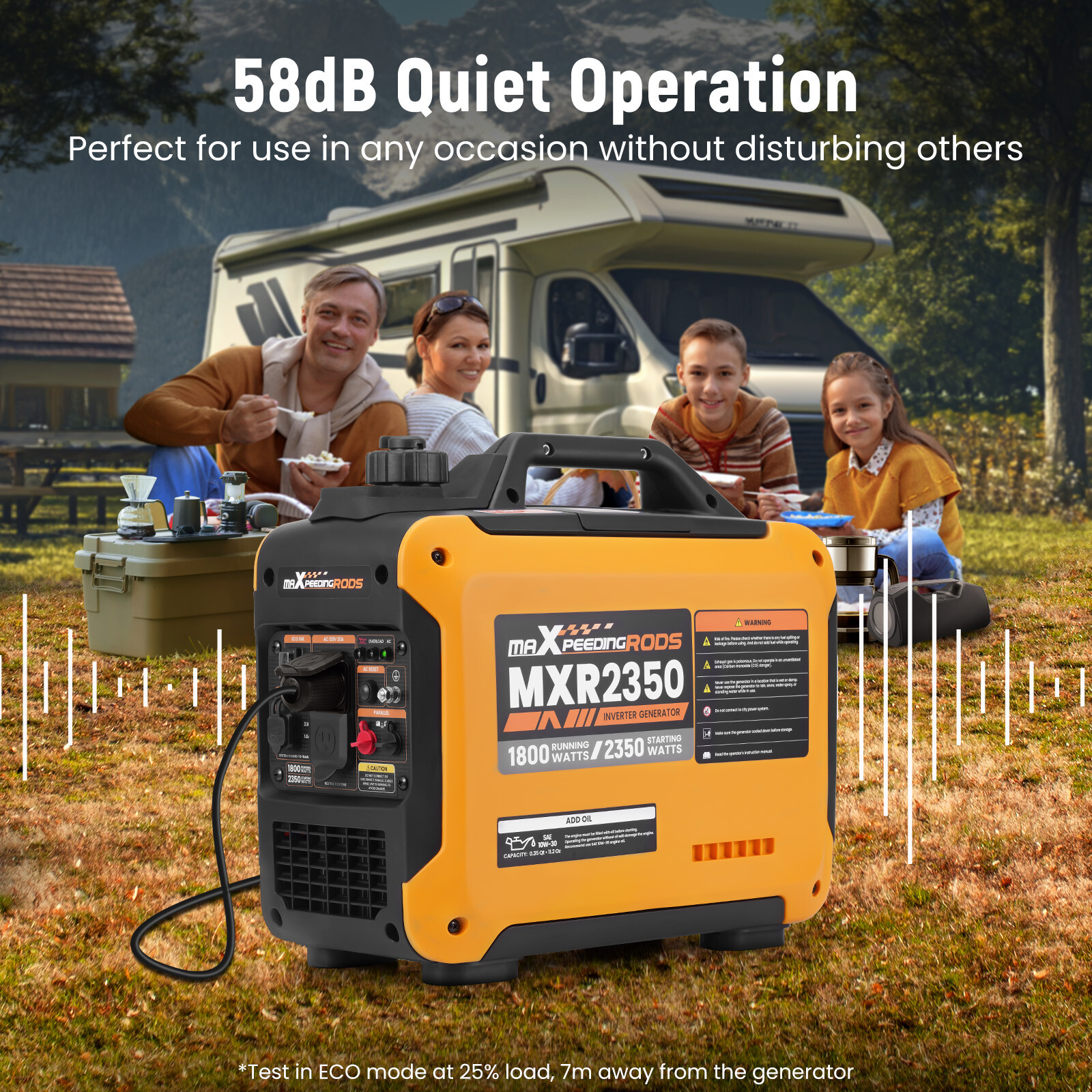 Portable Inverter Generator Quiet Gasoline/LPG Powered 2.3KW 3.5KW 4KW 5.5KW