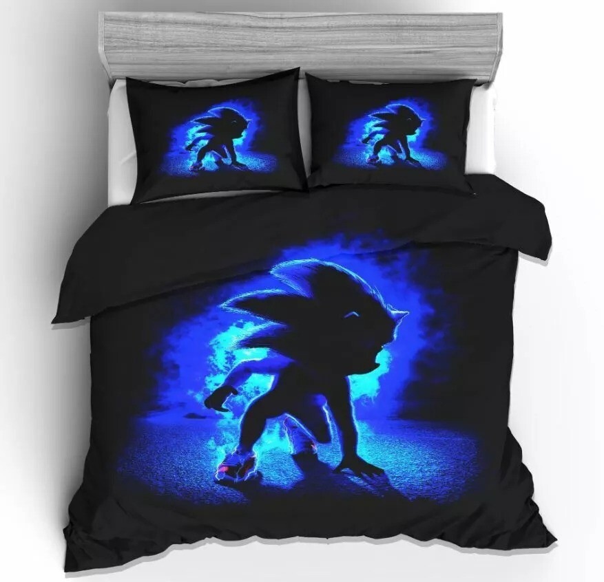 Sonic the Hedgehog Bedding Set – Single, Double, Queen, King Bedding Set for Kid