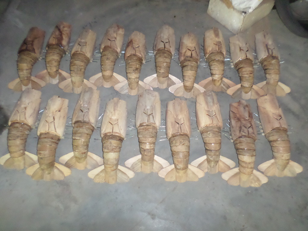 Handmade Bamboo Lobster Wall Decoration Model, New, Free Shipping