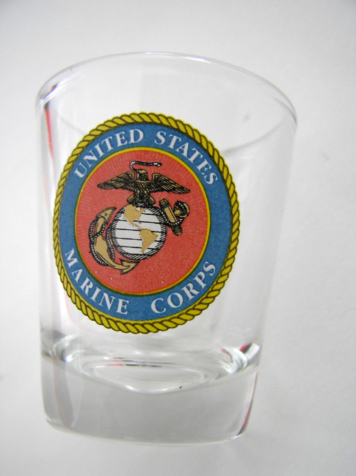 3 Shot Glasses: Nassau Bahamas, US Marine Corps Logo and Delta Gamma Sorority