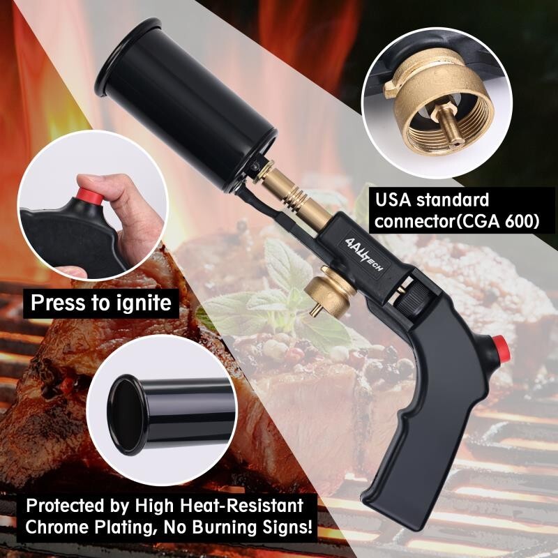 Kitchen Cooking Grill Propane Torch Searing Charcoal Camp Fire Starter Outdoor