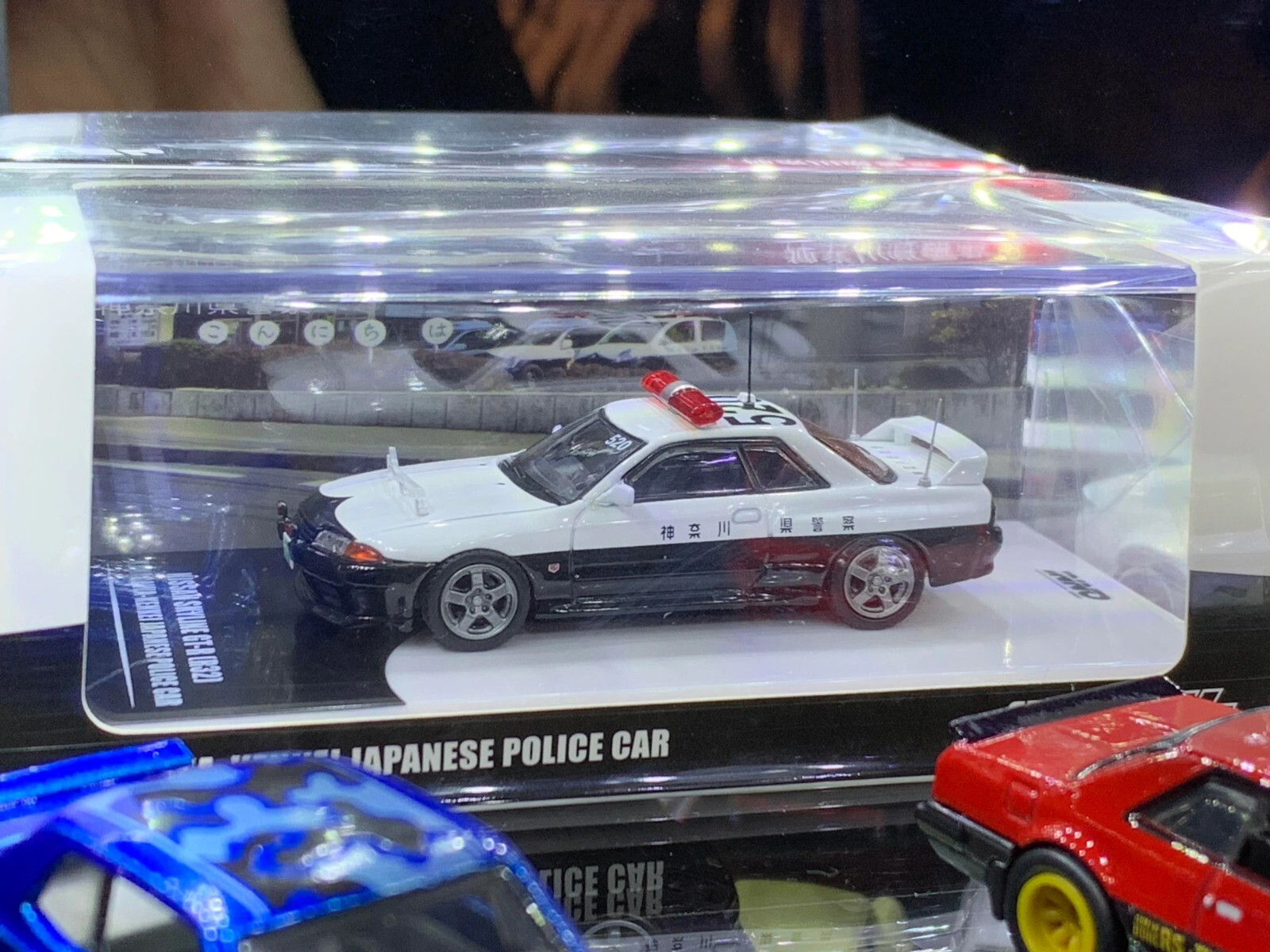 Car Display Case 4 Tier Acrylic LED Light 1/18 Model 1/24 Diecast 1/64 Cabinet