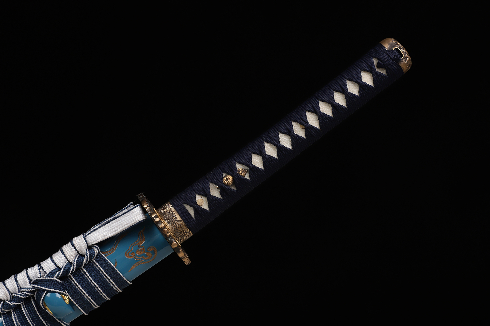 Clay Tempered L6 Steel Blade Full Tang Japanese Samurai Katana Sword Choji Hamon