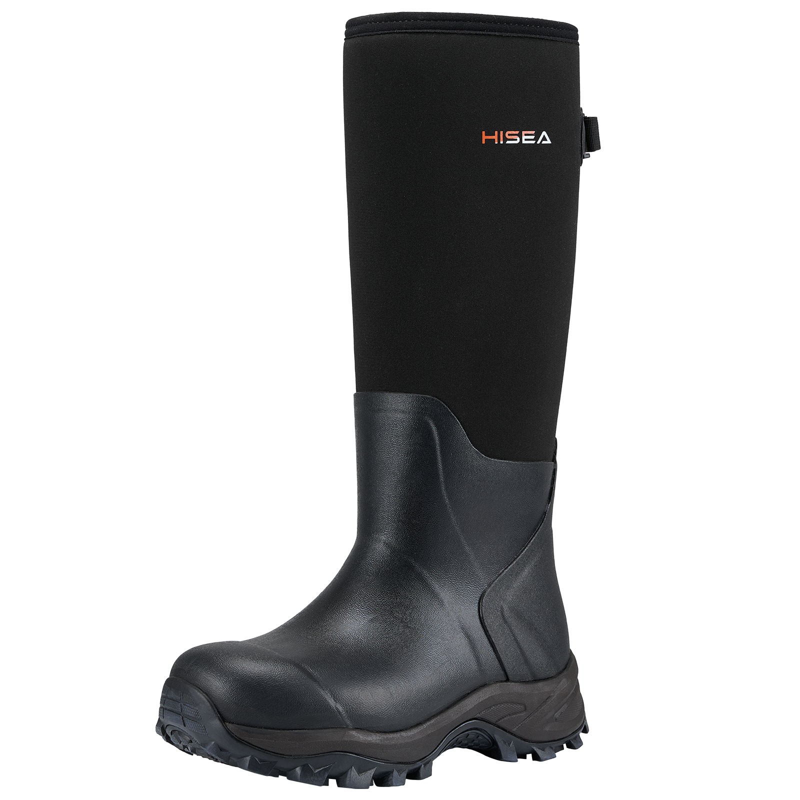 HISEA Men Hunting Boots Adjustable Rain Boot Waterproof Fishing Mud Working Boot