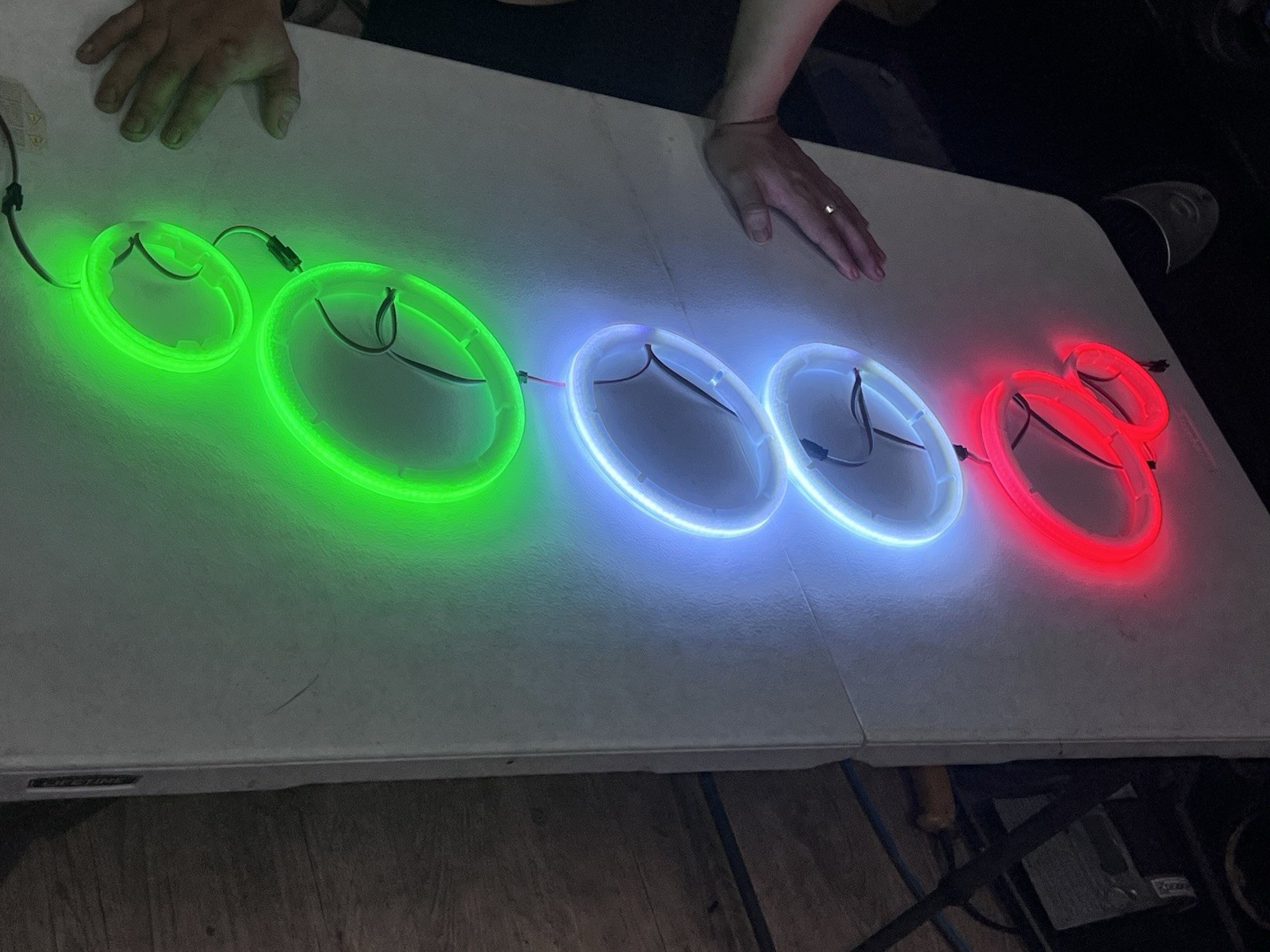 6.5 speaker ring lights